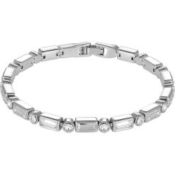 Bransoletka z kryształkami Swarovski. Szare bransoletki damskie METROPOLITAN, z materiału, z kryształem. W wyprzedaży za 39,95 zł.