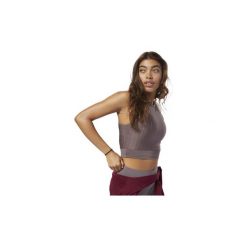 Topy na ramiączkach / T-shirty bez rękawów Reebok Sport Top Crop. Fioletowe topy sportowe damskie marki Reebok Sport, l. Za 129,00 zł.
