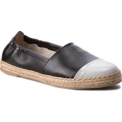 Espadryle BALDACCINI - 945000-J06 Srebro Brokat/Czarne Lico. Czarne espadryle damskie Baldaccini, bez wzorów, ze skóry, bez obcasa, na płaskiej podeszwie. W wyprzedaży za 139,00 zł.