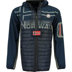 Kurtka softshellowa "Tiako" w kolorze granatowym. Niebieskie kurtki męskie Geographical Norway Men, s, bez wzorów, bez kaptura. W wyprzedaży za 249,95 zł.