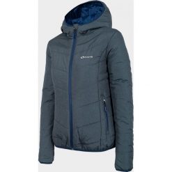 Kurtka puchowa damska KUD702A - denim melanż - Outhorn. Kurtki damskie bez wzorów, z denimu, bez kaptura. Za 159,99 zł.