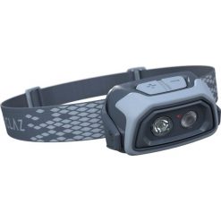 Lampka czołówka trekkingowa TREK 500 USB - 200 lm. Niebieskie plecaki męskie FORCLAZ, bez wzorów, z poliesteru. Za 79,99 zł.