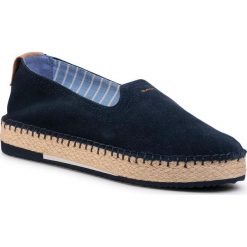 Espadryle GANT - Peachtown 20563404 Marine G69. Niebieskie espadryle damskie GANT, bez wzorów, ze skóry, bez obcasa, na płaskiej podeszwie. Za 339,00 zł.