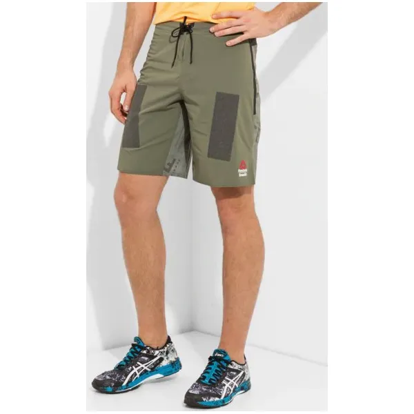Reebok Szorty Rcf Sn Strength X Kevlar , khaki, rozmiar 32. Brązowe spodenki sportowe męskie Reebok, m, moro, z poliesteru, sportowe, na fitness i siłownię. W wyprzedaży za 279,99 zł.