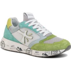 Sneakersy PREMIATA - Zaczc 4590 Multicolour. Szare półbuty damskie Premiata, na co dzień, bez wzorów, z zamszu, bez obcasa, na płaskiej podeszwie, bez zapięcia. Za 879,00 zł.