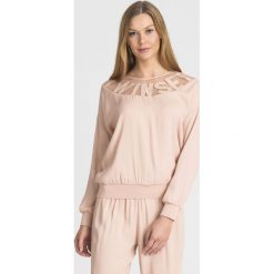 BLUZA Twinset U&B. Różowe bluzy damskie Twinset U&B, s, z aplikacjami, z tkaniny, bez rękawów, bez kaptura. Za 447,30 zł.