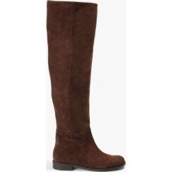 Kozak brązowy Miranda. Szare buty zimowe damskie marki Badura, z materiału. Za 471,99 zł.