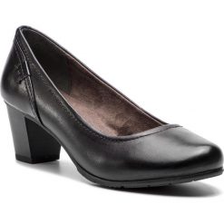Półbuty JANA - 8-22404-21 Black 001. Czarne półbuty damskie skórzane Jana, na obcasie. W wyprzedaży za 159,00 zł.