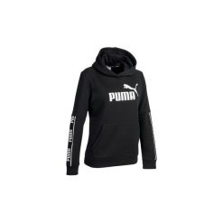Bluza Gym & Pilates damska. Czarne bluzy damskie Puma, xs, bez wzorów, z bawełny, bez rękawów, z kapturem. Za 179,99 zł.