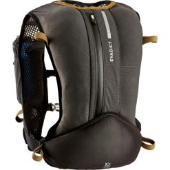 Plecak Do Biegania Trail 10 L Czarno-Brązowy. Czarne plecaki męskie EVADICT, bez wzorów, z elastanu. Za 129,99 zł.