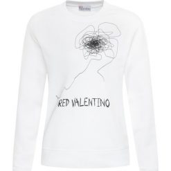 Bluza Red Valentino TR0MF04C. Czarne bluzy damskie Red Valentino, xs, bez wzorów, z bawełny, bez rękawów, bez kaptura. W wyprzedaży za 589,00 zł.