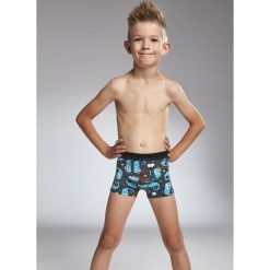 Bokserki chłopięce 701/65 Kameleony. Szare bielizna chłopięca marki Cornette, bez wzorów. Za 29,84 zł.