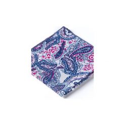 Poszetka PAISLEY z różowym. Różowe poszetki męskie marki HisOutfit, bez wzorów. Za 49,00 zł.