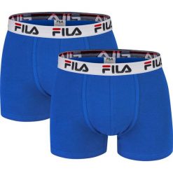Bokserki bawełniane Fila majtki 2 pack FU5016-2-807. Niebieskie majtki męskie Fila, bez wzorów, z bawełny. Za 58,99 zł.