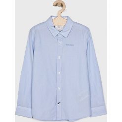 Pepe Jeans - Koszula dziecięca Edward 128-180 cm. Niebieskie koszule chłopięce z bawełny, casualowe, długie. W wyprzedaży za 129,90 zł.
