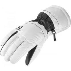 Salomon Rękawice Damskie Force W White/Black S. Czarne rękawiczki damskie Salomon, bez wzorów. W wyprzedaży za 145,00 zł.