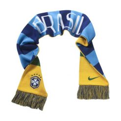 Szaliki męskie: Nike Szalik unisex supporters scarf brazil niebiesko-żółty (608867 703)