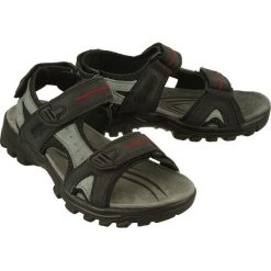 VEMONT 7S2064C czarny, sandały damskie. Czarne sandały damskie Vemont, bez wzorów, ze skóry, bez obcasa, na rzepy. Za 189,90 zł.