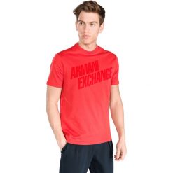 Armani Exchange Koszulka Czerwony. Czerwone podkoszulki męskie xl, z nadrukiem, z bawełny, krótkie. Za 283,95 zł.