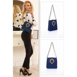 Torebka damska BETINA NAVY. Niebieskie torebki klasyczne damskie IVET, bez wzorów, eleganckie, bez dodatków. W wyprzedaży za 19,00 zł.