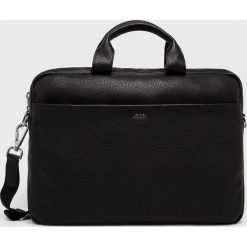 Joop! - Torba. Czarne torby męskie skórzane JOOP!, w paski, ze skóry. Za 1049,00 zł.