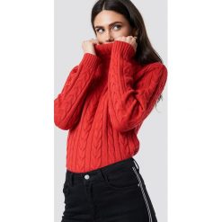 Rut&Circle Sweter z golfem - Red. Czerwone swetry damskie marki Rut&Circle, bez wzorów, z dzianiny, bez rękawów. Za 121,95 zł.
