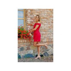 Asymetryczna sukienka wieczorowa mini. Czerwone sukienki damskie Bien fashion, xs, bez wzorów, z poliesteru, eleganckie, z asymetrycznym kołnierzem, bez rękawów, mini, asymetryczne. Za 149,00 zł.