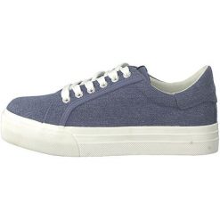 Tamaris Damskie trampki 1-1-23602-22 -807 Navy Jeans (rozmiar 37). Niebieskie trampki i tenisówki damskie Tamaris, bez wzorów, z jeansu, bez zapięcia. W wyprzedaży za 102,00 zł.