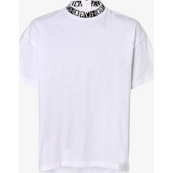 HUGO - T-shirt damski – Dorene, biały. Białe t-shirty damskie HUGO, s, z napisami, ze stójką. Za 349,95 zł.