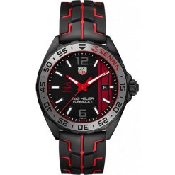 ZEGAREK TAG HEUER FORMULA 1 SENNA WAZ1014.FT8027. Czarne zegarki damskie marki TAG HEUER, ze stali. Za 5890,00 zł.