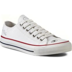Trampki TOM TAILOR - 749086 Biały. Białe półbuty damskie marki Tom Tailor, bez wzorów, z gumy, bez zapięcia. W wyprzedaży za 149,00 zł.