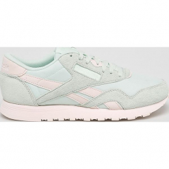 Reebok - Buty DV3633. Zielone buty sportowe damskie Reebok, bez wzorów, ze skóry, sportowe. W wyprzedaży za 219,90 zł.