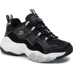 Sneakersy SKECHERS - D'Lites 999878/BKW Black/White. Czarne półbuty damskie Skechers, bez zapięcia. Za 379,00 zł.
