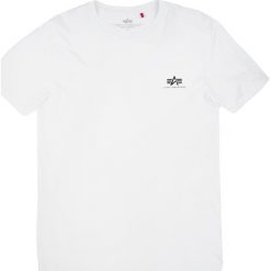 Koszulka t-shirt Alpha Industries basic 188505-09 - biały. Białe koszulki męskie xl. Za 59,99 zł.