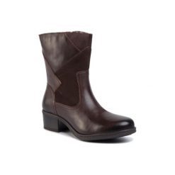 GO SOFT OCE-DELICIA-02. Pomarańczowe botki damskie ze skóry. Za 249,99 zł.