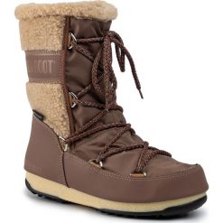 Śniegowce MOON BOOT - Monaco Wool Mid Wp 24009000005 Mud. Pomarańczowe kozaki damskie Moon Boot, na zimę, ze skóry ekologicznej, bez obcasa, bez zapięcia. W wyprzedaży za 489,00 zł.