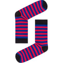 SKARPETY MĘSKIE WE WZORY U19 - CZERWONO-NIEBIESKIE. Czerwone skarpetki męskie Ombre Clothing, z bawełny. Za 7,99 zł.