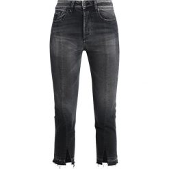 LOIS Jeans RETRO SPLIT Jeansy Straight Leg black stone. Czarne jeansy damskie marki LOIS Jeans. Za 589,00 zł.