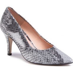 Szpilki BALDACCINI - 903000-V Snake Czarno/Biały/H. Szare półbuty damskie Baldaccini, bez wzorów, ze skóry, eleganckie, bez obcasa, na obcasie, bez zapięcia. Za 279,00 zł.