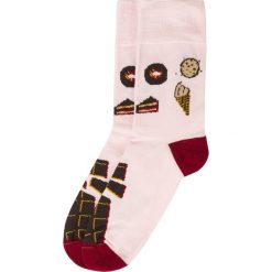 Skarpetki Bobby Sox - Czekowizja BS23. Różowe skarpetki męskie Bobby Sox - skarpetki, bez wzorów, z elastanu. W wyprzedaży za 18,00 zł.