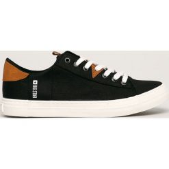 Big Star - Tenisówki. Czarne trampki męskie BIG STAR, bez wzorów, z gumy, retro, na sznurówki. Za 119,90 zł.