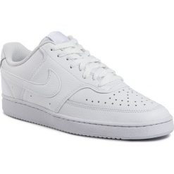 Buty NIKE - Court Vision Lo CD5463 100 White/White/White. Białe buty sportowe męskie Nike, na co dzień, bez wzorów, ze skóry ekologicznej, eleganckie, bez zapięcia. W wyprzedaży za 239,00 zł.