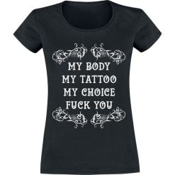 My Body - My Tattoo - My Choice Koszulka damska czarny. Czarne bluzki damskie My Body - My Tattoo - My Choice, xl. Za 42,90 zł.