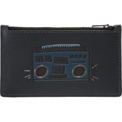 Portfele męskie: Coach ZIP CARD CASE FEATURING KEITH HARING IN GLOVETAN Portfel midnight