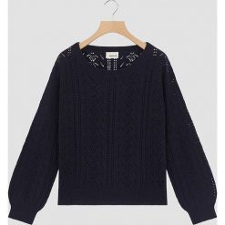 Sweter w kolorze granatowym. Niebieskie swetry damskie Rodier, z wełny, klasyczne. W wyprzedaży za 159,95 zł.