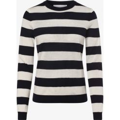 BOSS - Sweter damski – Fecilia, niebieski. Niebieskie swetry damskie Boss, xl, w paski, z wełny, bez rękawów, bez kaptura. Za 699,95 zł.