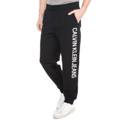 Calvin Klein Spodnie dresowe Czarny. Czarne spodnie męskie Calvin Klein, l, bez wzorów, z bawełny. Za 498,95 zł.