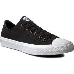 Trampki CONVERSE - Ct II Ox 150149C Black/White/Navy. Czarne półbuty damskie Converse, bez wzorów, z gumy, bez zapięcia. W wyprzedaży za 239,00 zł.