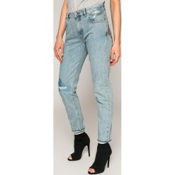 Diesel - Jeansy Neekhol. Niebieskie proste jeansy damskie marki Diesel. W wyprzedaży za 539,90 zł.