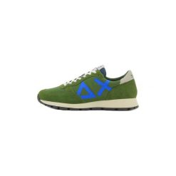 Buty Sun68 NIKI NYLON. Zielone trampki męskie SUN68, bez wzorów, z nylonu, bez zapięcia. Za 370,84 zł.